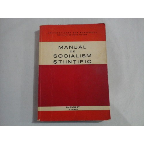 MANUAL DE SOCIALISM STIINTIFIC MANUAL DE SOCIALISM STIINTIFIC